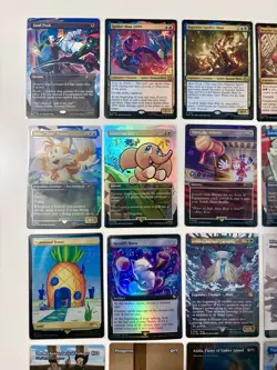 Magic The Gathering Universes Beyond Unique 16 Card Lot. 7 Foil. NM - Image 2