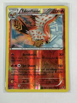 Talonflame 10/119 Rare Reverse Holo Pokemon TCG Card Phantom Force - Image 1