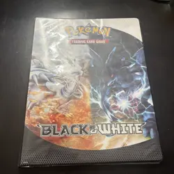 2011 POKEMON TRADING CARD GAME BLACK & WHITE 10 PAGES ALBUM BINDER ONLY NO CARDS - Image 1