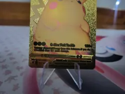 Pikachu VMax HP310 Gold Foil Fan Art Textured Collector Pokemon Card 044/185 . - Image 3