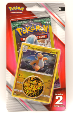 Pokemon 2019 - Sun And Moon Blister - (2) 3 Card Mini Booster Pack Coin - Image 1