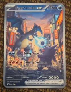 CUSTOM Fan Art Full Art Pokemon Card. Gengar & Charizard EX. - Image 1