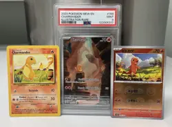Pokemon Charmander TCG Scarlet Violet-151 Holo Illustration Rare Card 168/165 - Image 1