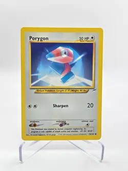 Porygon 78/105 Neo Destiny WOTC Vintage Pokemon Card Non Holo Unlimited [LP] - Image 1