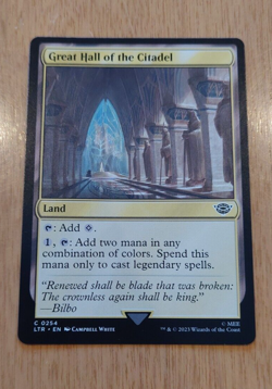 Great Hall of the Citadel 254 Lord of the Rings Magic the Gathering card - Image 2