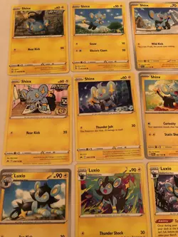 Lot Of 15 Shinx and Luxio Pokemon Cards - Image 5