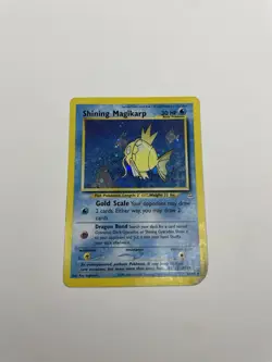 Pokemon TCG Shining Magikarp Holo Card 66/64 - HP/Damaged - Image 1