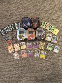 Pokemon MASSIVE Vintage-Modern Mixed 400+ Card Lot - Tins Topps Bulk Code Energy - Image 1