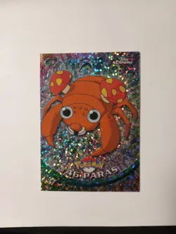 2000 Topps Chrome Pokemon # 46 PARAS Sparkle Card Rare Nintendo TCG Wotc - Image 1