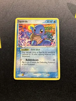 Squirtle 64/100 LP -Vintage Pokemon Card- EX Crystal Guardians (7q) - Image 1