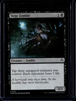 Siege Zombie - 131 - Foil - INR - NM - MTG Magic the Gathering - Image 1