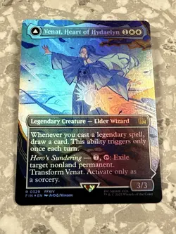 Venat, Heart of Hydaelyn (Borderless) #329 FOIL MTG Final Fantasy FIN NM X1 - Image 1