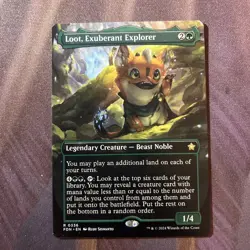 MTG / Loot, Exuberant Explorer - Borderless / Nm & Never Played - Image 1