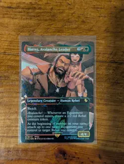 Barret, Avalanche Leader Borderless Chocobo Track Foil 472 MTG Final Fantasy NM - Image 1