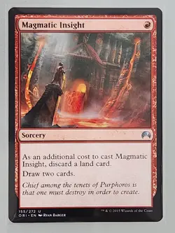 MTG Magmatic Insight Origins 155/272 Regular Uncommon NM - Image 1