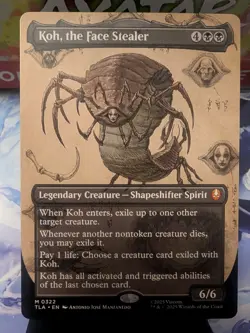 MTG Avatar: The Last Airbender Koh, the Face Stealer Borderless 0322 NM Mythic - Image 1