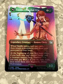 Vanille, Cheerful l'Cie (Borderless) #392 FOIL MTG Final Fantasy FIN NM X1 - Image 1