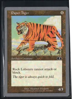 1998 Unglued Paper Tiger Common - Image 1