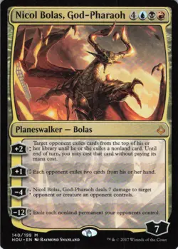 MTG Nicol Bolas, God-Pharaoh (140) | NM | Hour of Devastation {HOU} - Image 1
