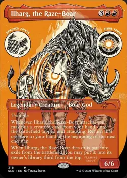 MTG Ilharg, the Raze-Boar - Foil Etched, NM-Mint, English Secret Lair Drop Serie - Image 1