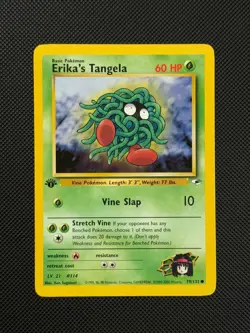 Pokemon Cards Erika's Tangela 79/132 1ST EDITION Gym Heroes WOTC Common - Image 2