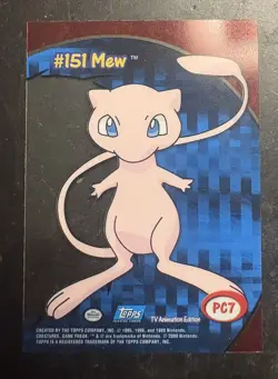 Topps Pokemon Mew #151 Clear Card PC7 - Image 2