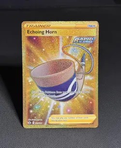 Pokemon TCG: Echoing Horn 225/198 - Gold Secret Rare - Chilling Reign - *MP* - Image 1