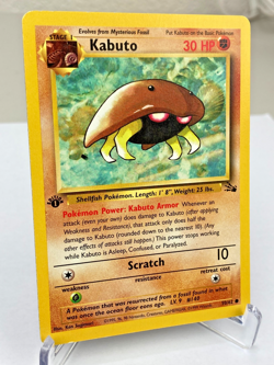 Kabuto 50/62 Fossil 1st Edition WOTC Pokemon Card - Lightly Played - Image 2