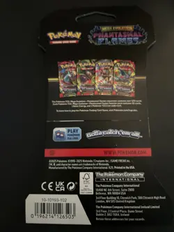 Heavy! 32.15g Pokemon TCG ME Phantasmal Flames Sleeved Pack Sealed! - Image 3