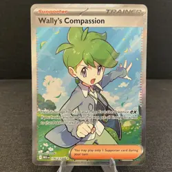 Wally's Compassion 176/132 Mega Evolution Full Art Ultra Rare Holo Pokemon Card - Image 1