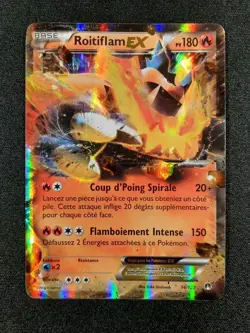 Carte Pokemon : Roitiflam Ex Ultra Rare 2016 Rupture Turbo 14/122 Exc 🇲🇫 - Image 1