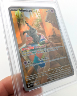PSA 9 Mint Mimikyu #75 2024 Pokemon TCG Paldean Fates Black Star Promo - Image 3