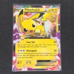 Pikachu EX - XY84 - Black Star Promo - Pokemon Card - HP - Image 1