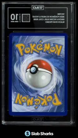 2025 POKEMON SV BLACK STAR PROMOS #208 VICTINI ILLUSTRATION COLLECTION TAG 10 - Image 2