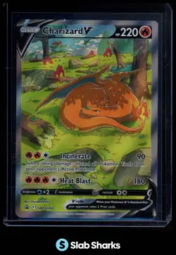 2022 POKEMON SWORD & SHIELD BLACK STAR PROMOS #SWSH260 CHARIZARD V FULL ART - Image 1