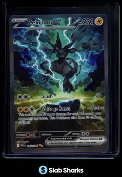 2025 POKEMON SV BLACK BOLT - BLK EN #166/086 ZEKROM EX SPECIAL ILLUSTRATION RARE - Image 1