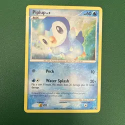 Pokemon TCG Piplup POP RARE PROMO Cosmos Holo DP03 2007 LP/NM - Image 1