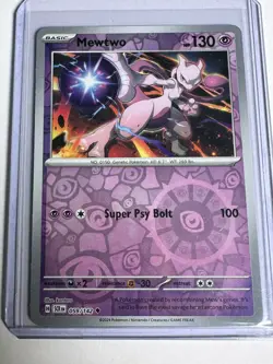 Mewtwo Reverse Holo #059/142 2024 Pokemon Stellar Crown SCR Z33 - Image 1