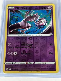 Mewtwo 056/172 SWSH Brilliant Stars Reverse Holo Rare Pokemon Trading CG 2022 NM - Image 1