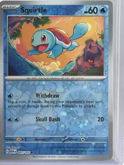 Squirtle 007/165 Cosmo Cosmos Reverse Holo Foil Costco Promo English Pokemon - Image 1