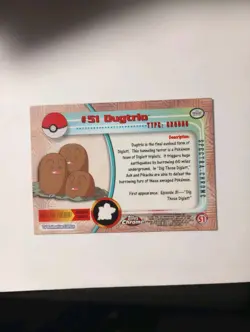 Topps Chrome 2000 Pokemon T.V. #51 Dugtrio Spectra. Great condition - Image 2