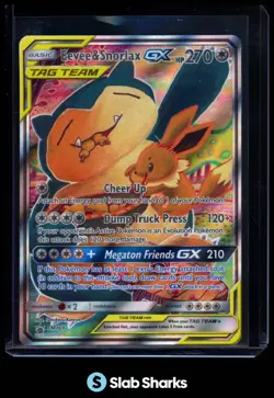 2016 POKEMON SM BLACK STAR PROMOS #SM169 EEVEE & SNORLAX TAG TEAM - Image 1