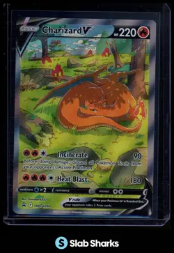 2022 POKEMON SWORD & SHIELD BLACK STAR PROMOS #SWSH260 CHARIZARD V FULL ART - Image 1