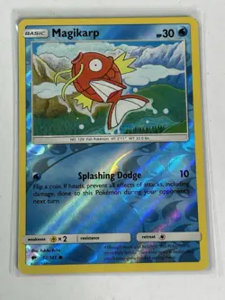 Magikarp Reverse Holo 32/147 SM - Burning Shadows Pokemon - Image 1