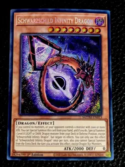 Schwarzschild Infinity Dragon MZTM-EN013 Yugioh 1st Ed. (New) Secret Rare - Image 1