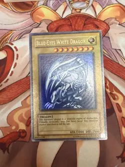 NM! Max Holo Bleed Error YuGiOh Blue Eyes White Dragon SDK-001 Ultra Rare - Image 3