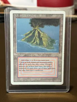 MTG Volcanic Island Revised English Rare MP - Image 1