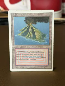 MTG Volcanic Island Revised English Rare MP - Image 2