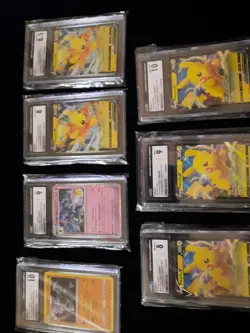 CGC Graded Card Lot Of 7 Pikachu ×5, Ceruledge & Machamp Graded 8-10 - Image 1