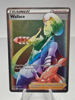 Pokemon TCG Wallace Silver Tempest Holo Card 208/195 Sword & Shield Secret Rare - Image 1